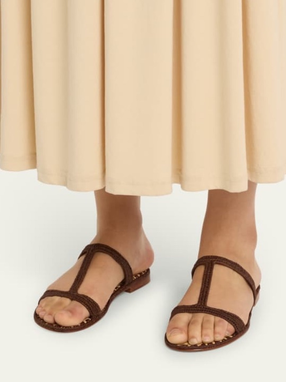Carrie Forbes Tume woven raffia sandals